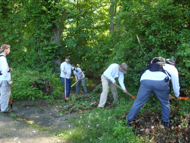 2009 Rocky Point Trailhead Clearing for water bar Brian S.JPG