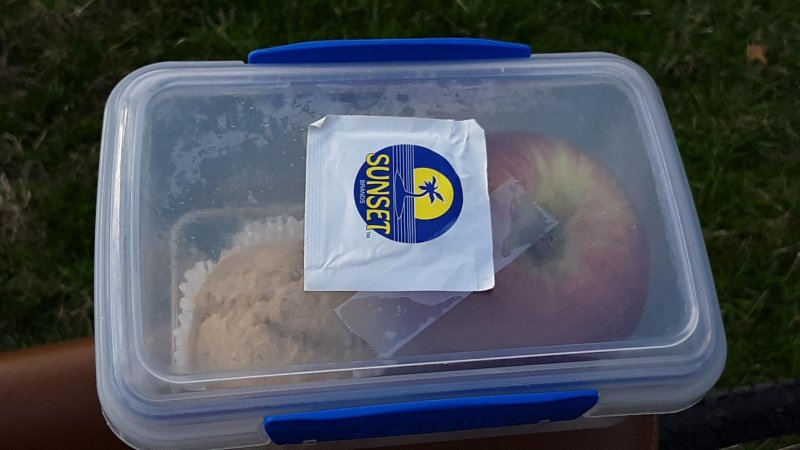 3.20.20 with karen corn muffin apple and wipe.jpg